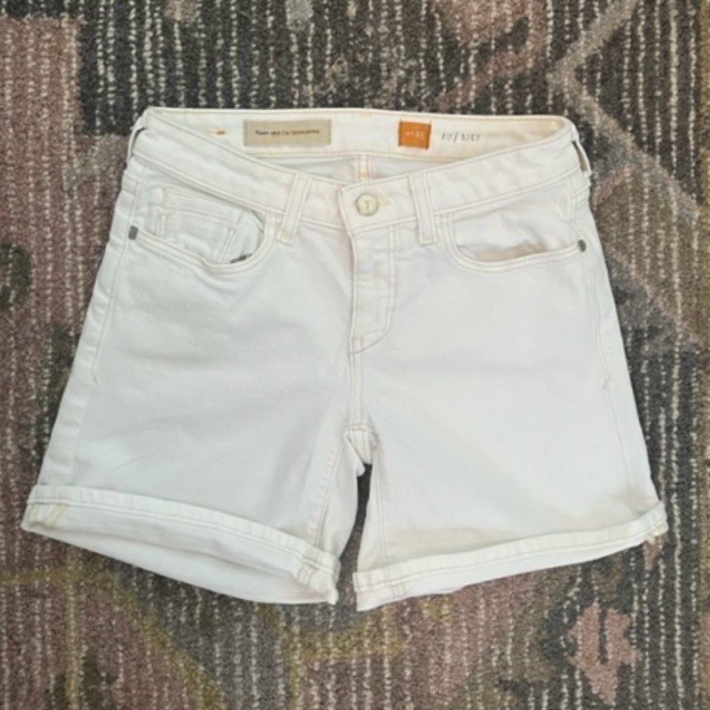 Anthropologie Pilcro and the Letterpress White Denim Shorts
